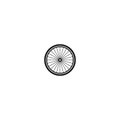 Bicycle wheel vector icon